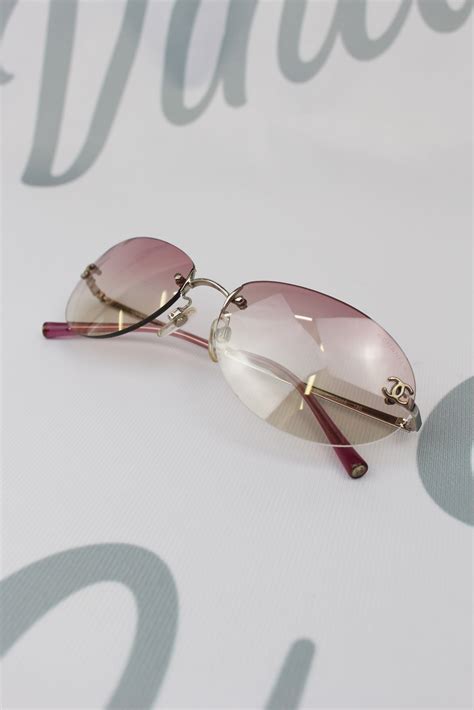 chanel vintage sunglasses pink|Chanel vintage sunglasses shop.